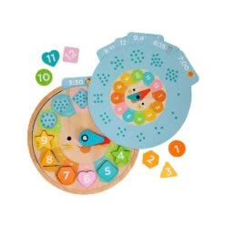 Petit Collage Multi-Language Learning Clock Puzzle 15 Petit Collage Multi-Language Learning Clock Puzzle -Toy Sale Store ptc678 3