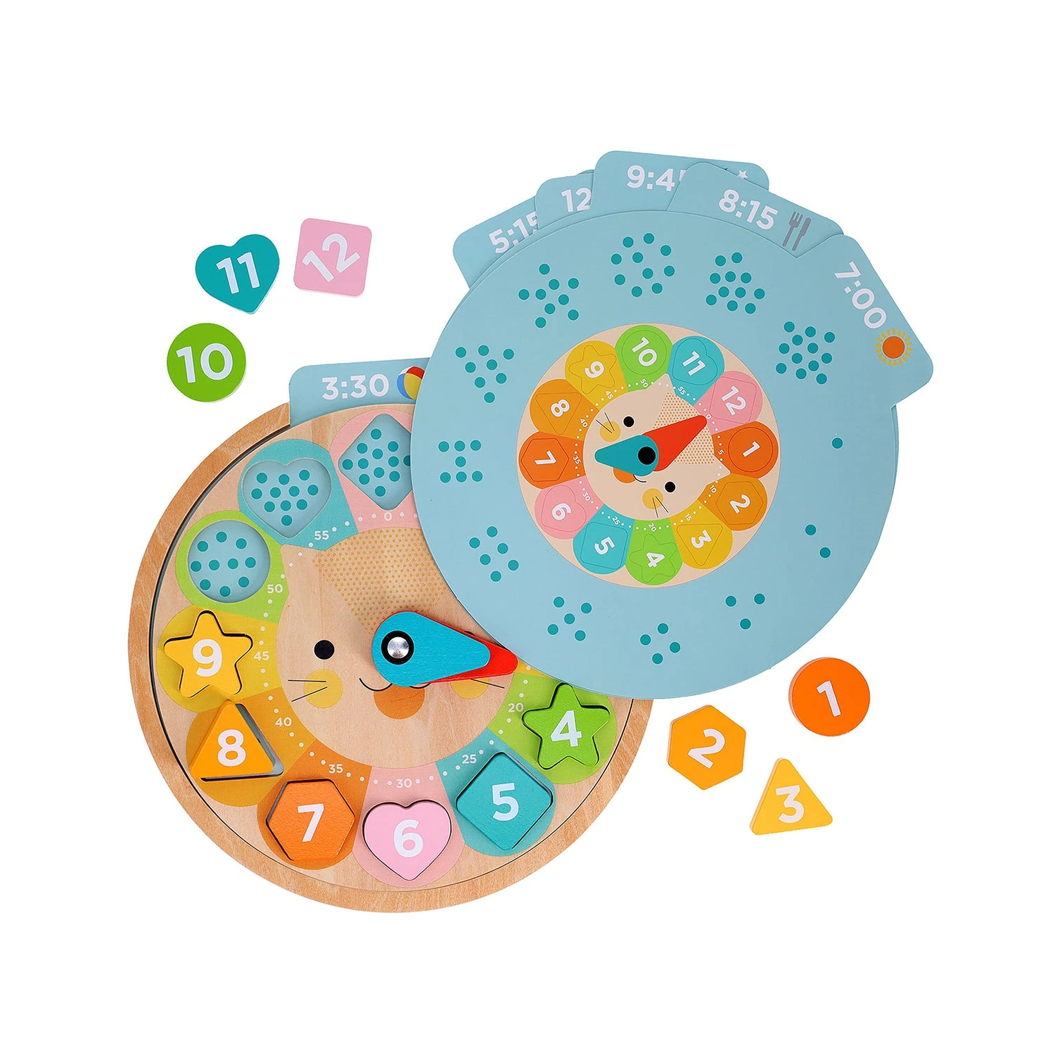 Petit Collage Multi-Language Learning Clock Puzzle 6 Petit Collage Multi-Language Learning Clock Puzzle - Image 4