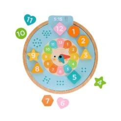 Petit Collage Multi-Language Learning Clock Puzzle 16 Petit Collage Multi-Language Learning Clock Puzzle -Toy Sale Store ptc678 4