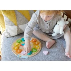 Petit Collage Multi-Language Learning Clock Puzzle 20 Petit Collage Multi-Language Learning Clock Puzzle -Toy Sale Store ptc678 8