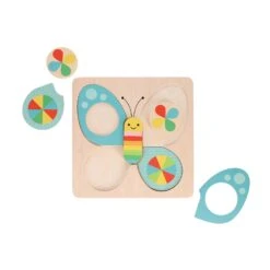 Petit Collage Chunky Wood Puzzle - Little Butterfly 8 Petit Collage Chunky Wood Puzzle - Little Butterfly -Toy Sale Store ptc686 3