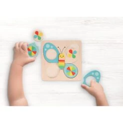Petit Collage Chunky Wood Puzzle - Little Butterfly 9 Petit Collage Chunky Wood Puzzle - Little Butterfly -Toy Sale Store ptc686 4